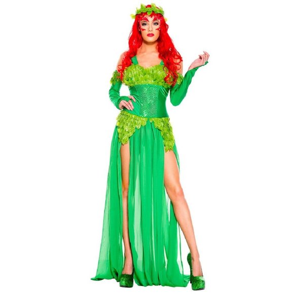 Music Legs 70768 Poisonous Villian Poison Ivy Costume - Picture 1 of 2